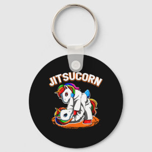 Jiu Jitsu Brazilian Unicorn Self Defence Judo Key Ring