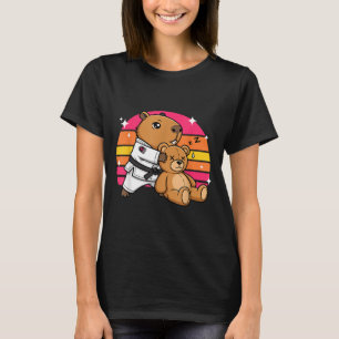 Jiu Jitsu Capybara Martial Arts Grappling Sunset T-Shirt