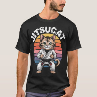 Jiu Jitsu Cat Lover Funny Bjj Martial Arts T-Shirt