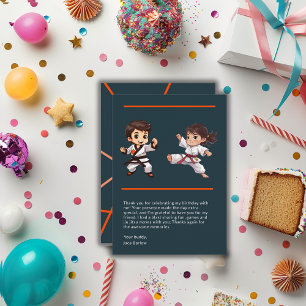 Jiu Jitsu Champ Birthday Thank You Card