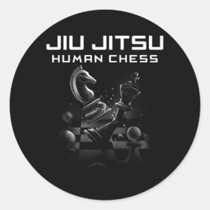Jiu Jitsu Chess Brazilian Jujitsu MMA Classic Round Sticker