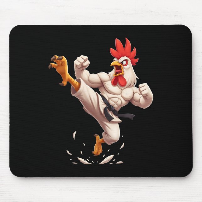 Jiu Jitsu Chicken  Mouse Pad (Front)