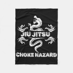 Jiu Jitsu Choke Hazard Karate Boxing Muay Thai Kic Fleece Blanket