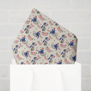 Jiu Jitsu Christmas Tissue Paper in Cream