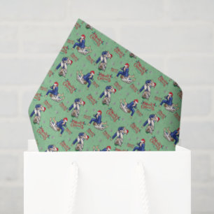 Jiu Jitsu Christmas Tissue Paper in Green