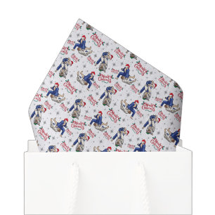 Jiu Jitsu Christmas Tissue Paper in White