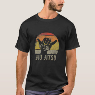 Jiu Jitsu costume of vintage BJJ let's roll shirt