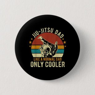 Jiu-Jitsu Dad Brazilian Jiu Jitsu Fathers Day 6 Cm Round Badge