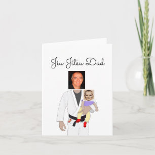Jiu Jitsu Dad Custom Photos and Handwritten Text I Invitation
