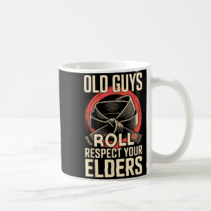 Jiu Jitsu Dad Father Coach Retro Vintage Old Guys Coffee Mug