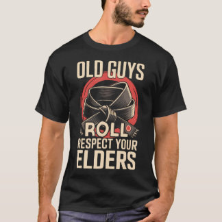Jiu Jitsu Dad Father Coach Retro Vintage Old Guys T-Shirt