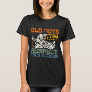 Jiu Jitsu Dad Father Coach Vintage Retro Old Guys T-Shirt