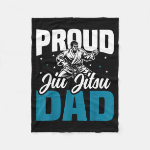 Jiu Jitsu Dad Father Proud Jiu Jitsu Dad Fleece Blanket