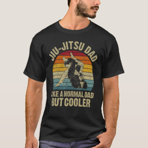 Jiu Jitsu Dad Retro BJJ Brazilian Jujitsu Father's T-Shirt