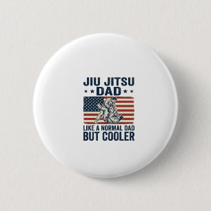 Jiu Jitsu Dad Vintage Flag Shirt Design_1 6 Cm Round Badge