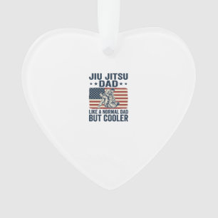 Jiu Jitsu Dad Vintage Flag Shirt Design_1 Ornament
