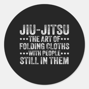 Jiu-Jitsu Definition Funny BJJ Brazilian Jiu Jitsu Classic Round Sticker
