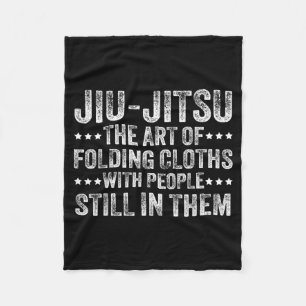 Jiu-Jitsu Definition Funny BJJ Brazilian Jiu Jitsu Fleece Blanket