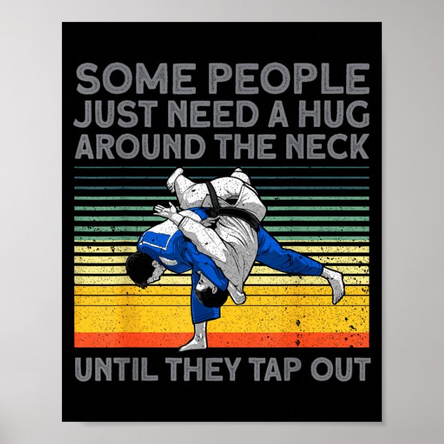 Jiu Jitsu Design For Men Women Kids Bjj Brazilian  Poster (Front)