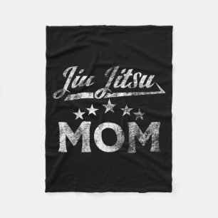 Jiu-Jitsu Distressed Brazilian Jiu-jitsu Mum Fleece Blanket
