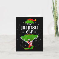 Jiu Jitsu Elf Christmas Family Girls Women Elf Squ