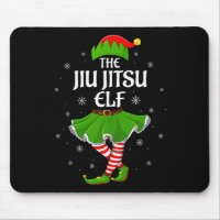 Jiu Jitsu Elf Christmas Family Girls Women Elf Squ