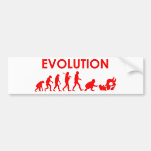Jiu Jitsu Evolution Bumper Sticker