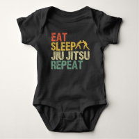 Jiu Jitsu Fight Martial Arts Eat Sleep Retro gift