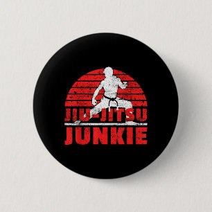 Jiu-Jitsu Fighter Jujutsu Ju-Jitsu BJJ Brazilian 6 Cm Round Badge