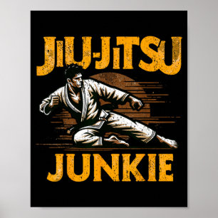 Jiu-Jitsu Fighter Jujutsu Ju-Jitsu BJJ Brazilian Poster