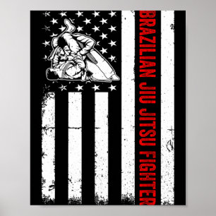 Jiu Jitsu fighting - Brazilian Jiu Jitsu Fighter Poster