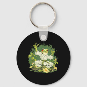 Jiu-Jitsu Floral MMA Toad Taekwondo Frog Judo Key Ring