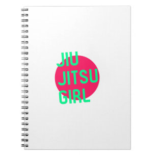 Jiu Jitsu Girl Brazilian Training BJJ Submissions Notebook