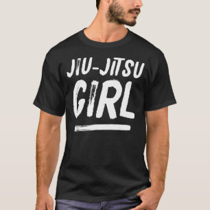 Jiu-Jitsu Girl Distressed Martial Arts T-Shirt