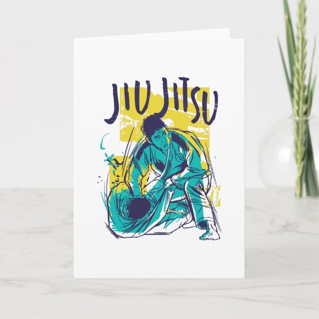 Jiu Jitsu Grunge Card (Front)