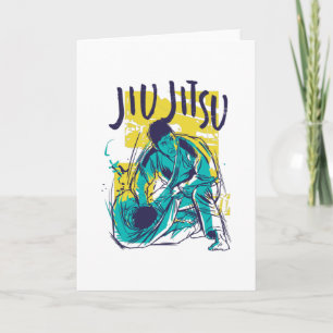 Jiu Jitsu Grunge Card