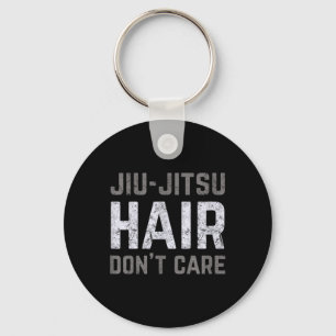 Jiu-Jitsu Hair Dont Care BJJ Vintage Brazilian Jiu Key Ring