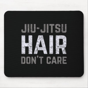 Jiu-Jitsu Hair Dont Care BJJ Vintage Brazilian Jiu Mouse Pad