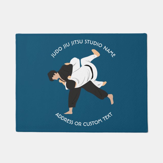 Jiu Jitsu Judo Martial Arts Studio Doormat (Front)