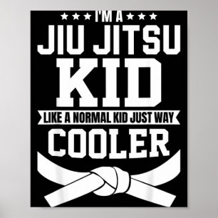 Jiu Jitsu Kid BJJ Brazilian MMA Jujitsu Poster