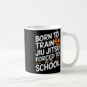 Jiu Jitsu Kid Funny Born To Train Jiu Jitsu Funny Coffee Mug