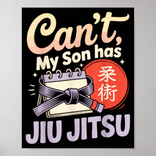 Jiu Jitsu King Retro Vintage King of Jiu Jitsu Poster