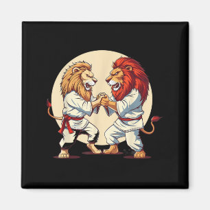 Jiu-Jitsu Lion Lover Taekwondo Judo Kung Fu Magnet
