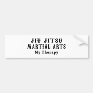 Jiu Jitsu Martial Arts My Therapy Bumper Sticker