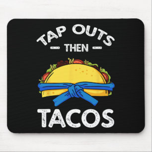 Jiu Jitsu Martial Arts Taco Jujutsu Cinco De Mayo Mouse Pad