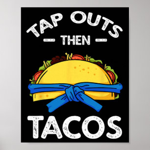 Jiu Jitsu Martial Arts Taco Jujutsu Cinco De Mayo Poster