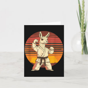Jiu-Jitsu Martial Arts Taekwondo Kung Fu Alpaca Card