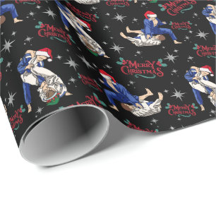 Jiu-Jitsu Merry Christmas Wrapping Paper 