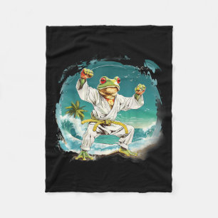 Jiu-Jitsu MMA Toad Beach Taekwondo Frog Judo Fleece Blanket