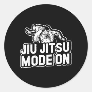 Jiu Jitsu Mode On - Brazilian Jiu Jitsu Classic Round Sticker